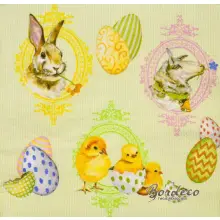 Serwetka do decoupage wielkanocne akcenty 33x33 HOME Unikat