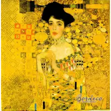 Serwetka do decoupage G.Klimt Portret Adele 33x33 IHR Unikat