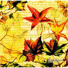 Serwetka do decoupage jesienne liście 25x25 IHR Unikat
