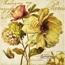 Serwetka do decoupage kwiaty vintage 33x33 firmy IHR