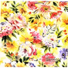 Serwetka do decoupage mix kolorowych kwiatów 33x33 IHR Unikat