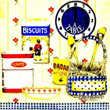 Serwetka do decoupage produkty kuchenne 33x33 IHR Unikat