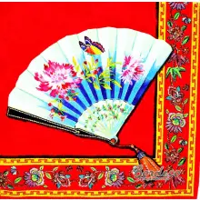 Serwetka do decoupage wachlarz waza  33x33 IHR Unikat