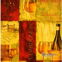 Serwetka do decoupage wino, winnice 33x33 IHR Unikat