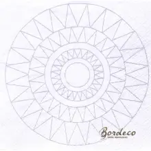 Serwetka do decoupage geometryczna mandala 24x24 IKEA Unikat