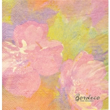 Serwetka do decoupage  pastelowe kwiaty 33x33 LUXY