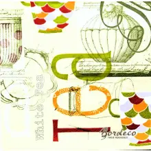 Serwetka do decoupage herbata, tea 33x33 MAKI Unikat