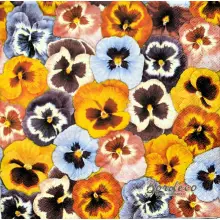 Serwetka do decoupage mix bratków 33x33 MAKI Unikat