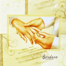 Serwetka do decoupage ślub, ceremonia zaślubin 33x33 MAKI Unikat