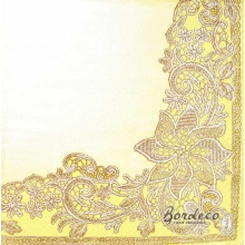 Serwetka do decoupage koronkowy wzór, haft, 33x33 MAKI, Unikat