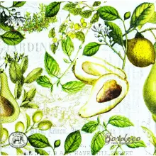 Serwetka do decoupage avocado 25x25 MICHEL Unikat