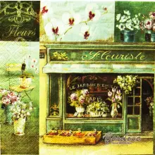 Serwetka do decoupage francuska kwiaciarnia 33x33 Paper+Design Unikat