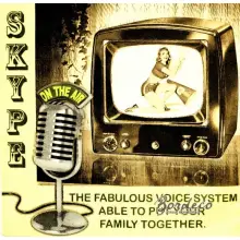 Serwetka do decoupage telewizor i mikrofon retro 33x33 PAPSTAR Unikat