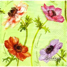 Serwetka do decoupage kwiaty anemony 33x33 PAW Unikat