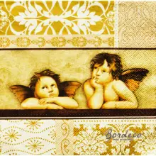 Serwetka do decoupage aniołki Rafael Santi 33x33 PAW Unikat