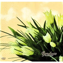 Serwetka do decoupage bukiet białych tulipanów 33x33 PAW Unikat