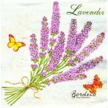 Serwetka do decoupage lawenda w różnej postaci 25x25 PAW Unikat