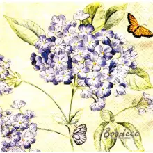 Serwetka do decoupage niebieska malowana hortensja 33x33 PAW Unikat