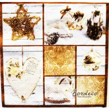 Serwetka do decoupage ozdoby świąteczne 33x33 PAW Unikat