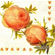 Serwetka dot decoupage pąki róż 33x33 PAW Unikat