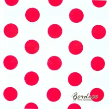 Serwetka do decoupage czerwone grochy na białym tle 33x33 PIXIE Unikat