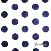 Serwetka do decoupage granatowe grochy na białym tle 33x33 PIXIE Unikat