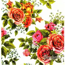 Serwetka do decoupage róże i niezapominajki 25x25 PIXIE Unikat