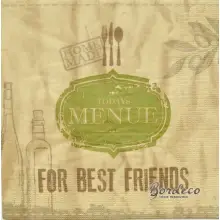 Serwetka do decoupage For Best Friends 33x33 PPD Unikat