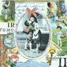 Serwetka do decoupage buziak 33x33 PPD Unikat