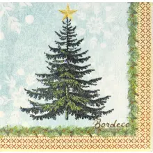 Serwetka do decoupage choinka z gwiazdką 25x25 PPD Unikat