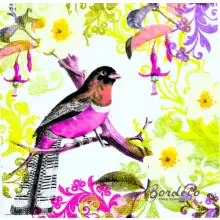 Serwetka do decoupage egzotyczny ptak 33x33 PPD Unikat