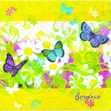 Serwetka do decoupage motylki i kwiatuszki 25x25 PPD Unikat !!! OSTATNIA SZTUKA !!!
