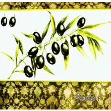 Serwetka do decoupage gałązka czarnych oliwek 33x33 PPD Unikat