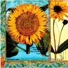 Serwetka do decoupage słoneczniki 25x25 PPD Unikat