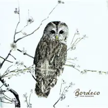 Serwetka do decoupage sowa na gałązce 33x33 PPD Unikat