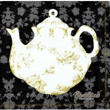 Serwetka do decoupage stara porcelana, imbryk i filiżanki 25x25 PPD Unikat