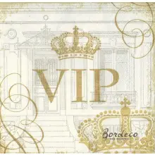 Serwetka do decoupage złoty VIP 25x25 firma PPD Unikat