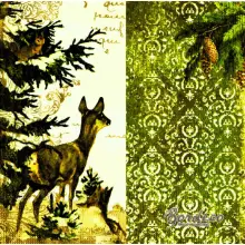 Serwetka do decoupage zwierzęta leśne 33x33 PPD Unikat