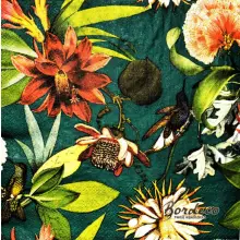 Serwetka do decoupage egzotyczne kwiaty i koliber 33x33 PUNCH Unikat