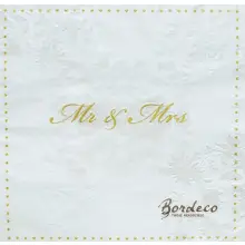 Serwetka do decoupage Mr & Mrs 33x33 Paper+Design Unikat