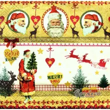 Serwetka do decoupage Mikołaj i symbole bożonarodzeniowe Paper+Design Unikat