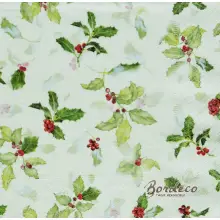 Serwetka do decoupage gałązki ostrokrzewu  33x33 Paper+Design Unikat