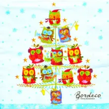 Serwetka do decoupage sówki na choince Paper+Design Unikat