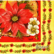 Serwetka do decoupage brazylijska kompozycja kwiatowa 33x33 R+F Unikat