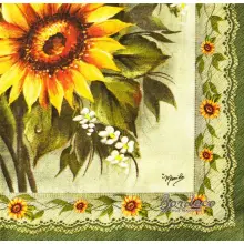 Serwetka do decoupage brazylijskie słoneczniki 33x33 R+F Unikat