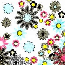 Serwetka do decoupage tapeta w kolorowe kwiatki 33x33 R&F Unikat