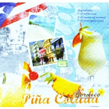 Serwetka do decoupage  drink Pina Colada 25x25 R2S Unikat
