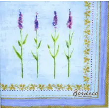 Serwetka do decoupage malowana lawenda 33x33 R2S Unikat