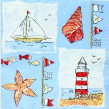 Serwetka do decoupage morskie klimaty 33x33 R2S