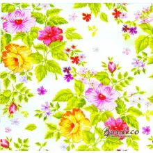 Serwetka do decoupage malowane  kolorowe kwiaty 33x33 RAVI Unikat